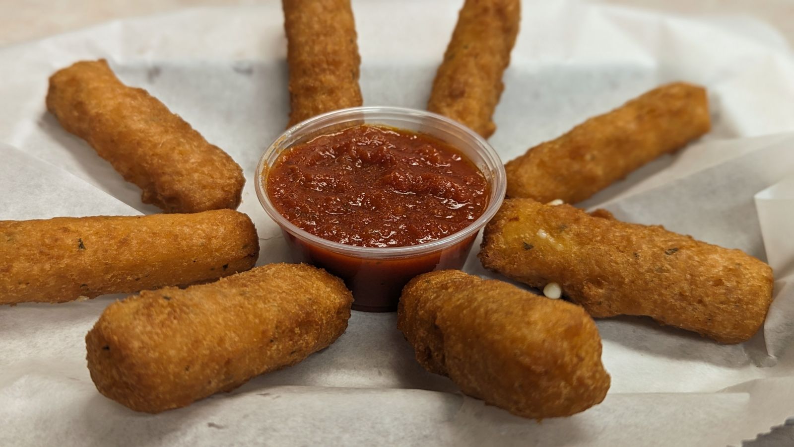 menu item Mozzarella sticks